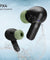 pTron Basspods P81 In-Ear Wireless Earbuds, Pristine Sound, 32Hrs Playtime, Clear Calls TWS Earbuds, Bluetooth V5.1 Headphone, Type-C Fast Charging, Voice Assist & IPX4 Water Resistant (Black & Green)
