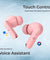 pTron Basspods P81 in-Ear Wireless Earbuds, Pristine Sound, 32Hrs Playtime, Clear Calls TWS Earbuds, Bluetooth V5.1 Headphone, Type-C Fast Charging, Voice Assist & IPX4 Water Resistant (Pink)