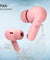 pTron Basspods P81 in-Ear Wireless Earbuds, Pristine Sound, 32Hrs Playtime, Clear Calls TWS Earbuds, Bluetooth V5.1 Headphone, Type-C Fast Charging, Voice Assist & IPX4 Water Resistant (Pink)
