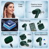 pTron Basspods P81 in-Ear Wireless Earbuds, Pristine Sound, 32Hrs Playtime, Clear Calls TWS Earbuds, Bluetooth V5.1 Headphone, Type-C Fast Charging, Voice Assist & IPX4 Water Resistant (Green)