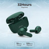 pTron Basspods P81 in-Ear Wireless Earbuds, Pristine Sound, 32Hrs Playtime, Clear Calls TWS Earbuds, Bluetooth V5.1 Headphone, Type-C Fast Charging, Voice Assist & IPX4 Water Resistant (Green)