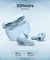 pTron Basspods P81 in-Ear Wireless Earbuds, Pristine Sound, 32Hrs Playtime, Clear Calls TWS Earbuds, Bluetooth V5.1 Headphone, Type-C Fast Charging, Voice Assist & IPX4 Water Resistant (Powder Blue)