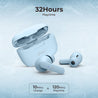 pTron Basspods P81 in-Ear Wireless Earbuds, Pristine Sound, 32Hrs Playtime, Clear Calls TWS Earbuds, Bluetooth V5.1 Headphone, Type-C Fast Charging, Voice Assist & IPX4 Water Resistant (Powder Blue)
