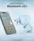 pTron Basspods P81 in-Ear Wireless Earbuds, Pristine Sound, 32Hrs Playtime, Clear Calls TWS Earbuds, Bluetooth V5.1 Headphone, Type-C Fast Charging, Voice Assist & IPX4 Water Resistant (Powder Blue)