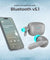 pTron Basspods P81 in-Ear Wireless Earbuds, Pristine Sound, 32Hrs Playtime, Clear Calls TWS Earbuds, Bluetooth V5.1 Headphone, Type-C Fast Charging, Voice Assist & IPX4 Water Resistant (Grey)