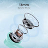pTron Basspods P81 in-Ear Wireless Earbuds, Pristine Sound, 32Hrs Playtime, Clear Calls TWS Earbuds, Bluetooth V5.1 Headphone, Type-C Fast Charging, Voice Assist & IPX4 Water Resistant (Mint Green)