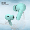pTron Basspods P81 in-Ear Wireless Earbuds, Pristine Sound, 32Hrs Playtime, Clear Calls TWS Earbuds, Bluetooth V5.1 Headphone, Type-C Fast Charging, Voice Assist & IPX4 Water Resistant (Mint Green)