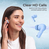 pTron Basspods P81 in-Ear Wireless Earbuds, Pristine Sound, 32Hrs Playtime, Clear Calls TWS Earbuds, Bluetooth V5.1 Headphone, Type-C Fast Charging, Voice Assist & IPX4 Water Resistant (Blue Matt)