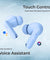 pTron Basspods P81 in-Ear Wireless Earbuds, Pristine Sound, 32Hrs Playtime, Clear Calls TWS Earbuds, Bluetooth V5.1 Headphone, Type-C Fast Charging, Voice Assist & IPX4 Water Resistant (Blue Matt)
