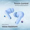 pTron Basspods P81 in-Ear Wireless Earbuds, Pristine Sound, 32Hrs Playtime, Clear Calls TWS Earbuds, Bluetooth V5.1 Headphone, Type-C Fast Charging, Voice Assist & IPX4 Water Resistant (Blue Matt)