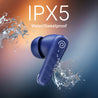 pTron Bassbuds Spark in-Ear TWS Earbuds with Stereo Sound, 40Hrs Playtime, Stereo Calls, Bluetooth V5.3 Headphones with Quick Pairing, Touch Control, Voice Assistant, Type C Charging & IPX5 (Blue)