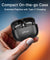 pTron Bassbuds Spark in-Ear TWS Earbuds with Stereo Sound, 40Hrs Playtime, Stereo Calls, Bluetooth V5.3 Headphones with Quick Pairing, Touch Control, Voice Assistant, Type C Charging & IPX5 (Black)