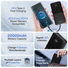 pTron Dynamo Bolt 20000mAh 35W Super Fast Charging, USB Type-C Input Power Bank Compatible with QC3.0/PD3.0 (Power Delivery), Built-in Charging Cables, 4 Charging Outputs, Type-C Input/Output Port (Black)