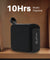 pTron Funk Wow 6W Ultra Portable Bluetooth Speaker with Pristine Sound, IPX5 Water-Resistance, 10hrs Playtime, Multi-Playback Modes, True Wireless Feature, Lightweight & Type C Charging (Black)