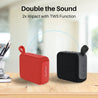 pTron Funk Wow 6W Ultra Portable Bluetooth Speaker with Pristine Sound, IPX5 Water-Resistance, 10hrs Playtime, Multi-Playback Modes, True Wireless Feature, Lightweight & Type C Charging (Black)
