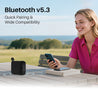 pTron Funk Wow 6W Ultra Portable Bluetooth Speaker with Pristine Sound, IPX5 Water-Resistance, 10hrs Playtime, Multi-Playback Modes, True Wireless Feature, Lightweight & Type C Charging (Black)