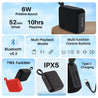 pTron Funk Wow 6W Ultra Portable Bluetooth Speaker with Pristine Sound, IPX5 Water-Resistance, 10hrs Playtime, Multi-Playback Modes, True Wireless Feature, Lightweight & Type C Charging (Black)