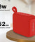 pTron Funk Wow 6W Ultra Portable Bluetooth Speaker with Pristine Sound, IPX5 Water-Resistance, 10hrs Playtime, Multi-Playback Modes, True Wireless Feature, Lightweight & Type C Charging (Red)
