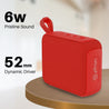 pTron Funk Wow 6W Ultra Portable Bluetooth Speaker with Pristine Sound, IPX5 Water-Resistance, 10hrs Playtime, Multi-Playback Modes, True Wireless Feature, Lightweight & Type C Charging (Red)