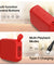 pTron Funk Wow 6W Ultra Portable Bluetooth Speaker with Pristine Sound, IPX5 Water-Resistance, 10hrs Playtime, Multi-Playback Modes, True Wireless Feature, Lightweight & Type C Charging (Red)