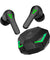 pTron Bassbuds Rogue W/ 40Ms Low-Latency Gaming, Clear Calls, 50Hrs Playtime, Pristine Sound, V5.3 Bluetooth in Ear Headphones, Snug-Fit, RGB Lights, Touch Control, Voice Assist, IPX5 Water Resistant (Black)