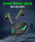pTron Bassbuds Rogue W/ 40Ms Low-Latency Gaming, Clear Calls, 50Hrs Playtime, Pristine Sound, V5.3 Bluetooth in Ear Headphones, Snug-Fit, RGB Lights, Touch Control, Voice Assist, IPX5 Water Resistant (Black)