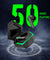 pTron Bassbuds Rogue W/ 40Ms Low-Latency Gaming, Clear Calls, 50Hrs Playtime, Pristine Sound, V5.3 Bluetooth in Ear Headphones, Snug-Fit, RGB Lights, Touch Control, Voice Assist, IPX5 Water Resistant (Black)