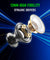 pTron Bassbuds Rogue W/ 40Ms Low-Latency Gaming, Clear Calls, 50Hrs Playtime, Pristine Sound, V5.3 Bluetooth in Ear Headphones, Snug-Fit, RGB Lights, Touch Control, Voice Assist, IPX5 Water Resistant (Black)