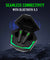 pTron Bassbuds Rogue W/ 40Ms Low-Latency Gaming, Clear Calls, 50Hrs Playtime, Pristine Sound, V5.3 Bluetooth in Ear Headphones, Snug-Fit, RGB Lights, Touch Control, Voice Assist, IPX5 Water Resistant (Black)