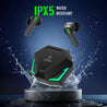 pTron Bassbuds Rogue W/ 40Ms Low-Latency Gaming, Clear Calls, 50Hrs Playtime, Pristine Sound, V5.3 Bluetooth in Ear Headphones, Snug-Fit, RGB Lights, Touch Control, Voice Assist, IPX5 Water Resistant (Black)