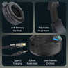 pTron Studio Sports Wireless BT Gaming Over-Ear Headphones, 30MS Low-Latency for Thrilling Gaming Experience, RGB Lights, Boom HD Mic w/AI ENC, 60Hr Playtime, Punchy Sound, Type-C Fast Charging (Black)