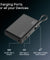 pTron Dynamo Sprint 20000mAh 35W Super Fast Charging, USB Type-C Input Power Bank Compatible with QC3.0/PD3.0, Built-in Charging Cable, 3 Charging Outputs, Type-C Input/Output Port (Black)