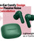 pTron Zenbuds X1 Quad Mic TWS Earbuds, 40hrs Playtime, in-Ear Sensor, TruTalk AI-ENC Calls, 40ms Movie/Music Modes, Bluetooth 5.3 Headphones, TypeC Fast Charging & IPX5 Water Resistant (Hunter Green)