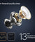 pTron Zenbuds 1 V2 ANC Bluetooth V5.3 in Ear Earbuds, 32dB Quietsound Tech, 13mm Hyperdrivers with 4D Panaromic Audio, 4 Quadpro ANC Mics, 40Ms Low Latency Game/Music Modes & IPX5 (Sky Blue)