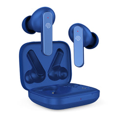 pTron Bassbuds Gomax in-Ear TWS Earbuds, HD Mic & TruTalk AI-ENC Calls, 36Hrs Playtime, 13mm Drivers, Bluetooth 5.3 Wireless Headphones, Voice Assist, Type-C Fast Charging & IPX5 (Bold Blue)