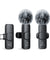 pTron KWM-1 Omnidirectional Type C Wireless Microphone w/DSP Noise Cancellation, Plug & Play, 25m Wireless Range, Lapel Wireless Collar Mic for Video Recording, Supports Type C Android, iPhone (Black)