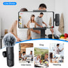 pTron KWM-1 Omnidirectional Type C Wireless Microphone w/DSP Noise Cancellation, Plug & Play, 25m Wireless Range, Lapel Wireless Collar Mic for Video Recording, Supports Type C Android, iPhone (Black)
