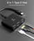 pTron Nexo 3 in 1 Type C to HDMI Adapter, Multiport USB C Hub with 4K@30Hz, USB 3.0 @ 5 Gbps, 100W PD Charging Port for Laptop, MacBook, PC and Other Type C Devices (Black)
