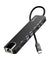 pTron Nexo 8-in-1 Type C to HDMI USB Hub w/ 4K@30Hz HDMI, 100Mbps Ethernet, 100W PD Charging, USB 3.0, USB 2.0, USB-C 2.0 Data, microSD/SD Card Slots for All Type C Devices, MacBook, Laptop, PC (Black)