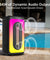 pTron Fusion Play 34W Bluetooth Party Speaker w/Pristine Sound, Rhythmic RGB Lights, 7 Hrs Playtime, BT5.3/Aux/TF Card/USB Playback Modes, Type-C Charging, Portable Design (Black)