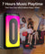 pTron Fusion Play 34W Bluetooth Party Speaker w/Pristine Sound, Rhythmic RGB Lights, 7 Hrs Playtime, BT5.3/Aux/TF Card/USB Playback Modes, Type-C Charging, Portable Design (Black)
