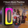pTron Fusion Play 34W Bluetooth Party Speaker w/Pristine Sound, Rhythmic RGB Lights, 7 Hrs Playtime, BT5.3/Aux/TF Card/USB Playback Modes, Type-C Charging, Portable Design (Black)