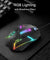 pTron Flick M12 Wired USB Mouse with 4 Buttons, 1600 DPI Optical Sensor, Precision Tracking, RGB Lights, 4 Adjustable DPI, Plug & Play Use, Ergonomic Design, for Windows OS (Black)