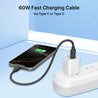 pTron Nexo 60W Multifunctional Fast Charging Data Cable Kit w/Conversion Set USB A & Type C to Male Micro/Type C/iOS, Data Transfer, SIM Storage, SIM Eject Pin, Pocket Mirror & Phone Holder (Black)