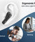 pTron Bassbuds Blaze in-Ear TWS Earbuds w/ 13mm Drivers, 50Hrs Playtime, AI-ENC Clear Calls, Bluetooth V5.4 Wireless Headphones, Touch Control, Voice Assistant, Type C Charging & IPX5 (Black & Grey)