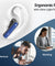 pTron Bassbuds Blaze in-Ear TWS Earbuds w/ 13mm Drivers, 50Hrs Playtime, AI-ENC Clear Calls, Bluetooth V5.4 Wireless Headphones, Touch Control, Voice Assistant, Type C Charging & IPX5 (Blue & Black)