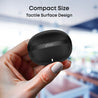 pTron Bassbuds Fury in-Ear TWS Earbuds with 13mm Drivers, 50Hrs Playtime, AI-ENC Clear Calls, Bluetooth V5.4 Wireless Headphones, Voice Assistant, Type C Charging &amp; IPX5 Water Resistant (Black)
