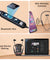 pTron Tangent Rush w/ 50Hrs Playtime, Pristine Sound, Dual-Device Pairing, Bluetooth 5.4 Wireless in-Ear Earphones with Mic, Voice Assistant, Type-C Fast Charging & IPX5 Water Resistant (Black)