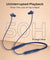 pTron Tangent Rush w/ 50Hrs Playtime, Pristine Sound, Dual-Device Pairing, Bluetooth 5.4 Wireless in-Ear Earphones with Mic, Voice Assistant, Type-C Fast Charging & IPX5 Water Resistant (Blue)