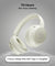 pTron Studio Evo 70hrs Playtime Wireless Over Ear Headphones with HD Mic, Low-Latency Game/Movie/Music Modes, Punchy Bass, BT5.3, Dual Device Pairing, Voice Assistant & Type-C Fast Charging (Beige)